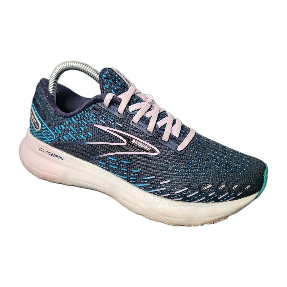 Brooks Glycerin 20 Women's Size 9.5 B Navy Purple Running Shoes (1203691B499)